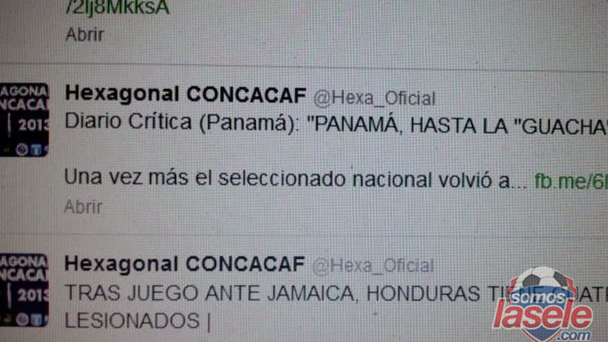 Tuiter de Concacaf se burla de la derrota panameña