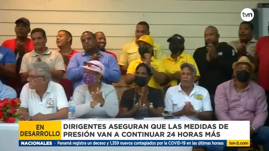 Dirigentes de Colón anuncia que el paro sigue por 24 horas