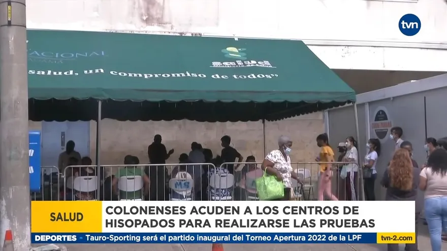 Centros de hisopados se mantienen concurridos en Colón