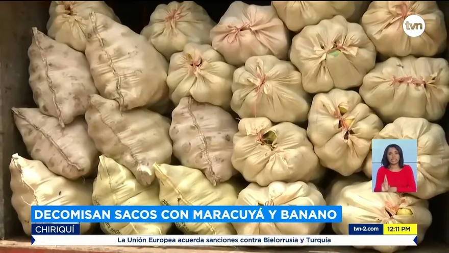 Aduanas decomisa sacos de varios productos en Chiriquí