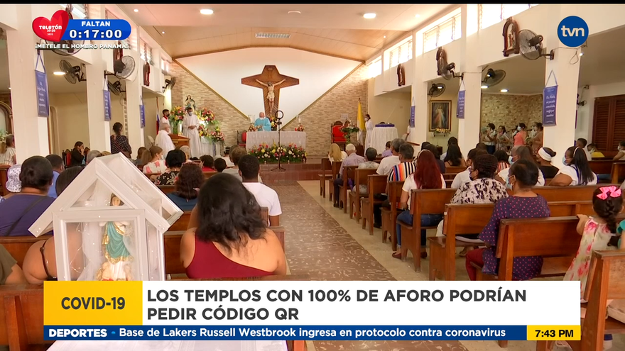 Iglesias mantendrán aforos autorizados por el Ministerio de Salud