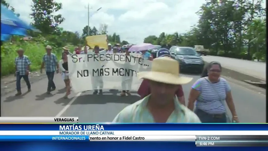 Enfrentamientos durante protesta en Veraguas