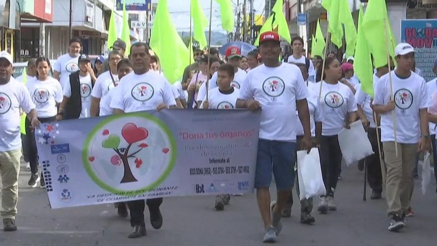 Caminata para donación de órganos.