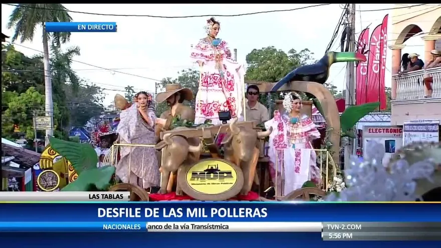 Visitantes van a las a Las Tablas apreciar desfile de Las Mil Polleras