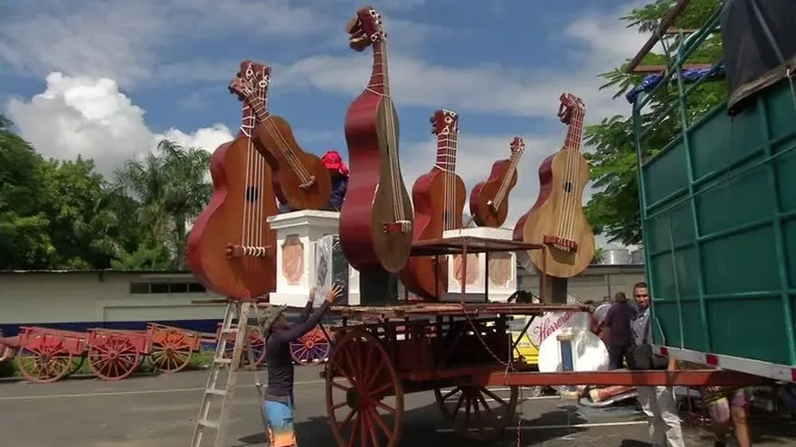 Desfile de carretas en Juan Díaz