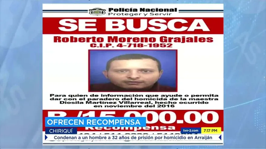 Autoridades siguen tras la pista de supuesto asesino en Chiriquí