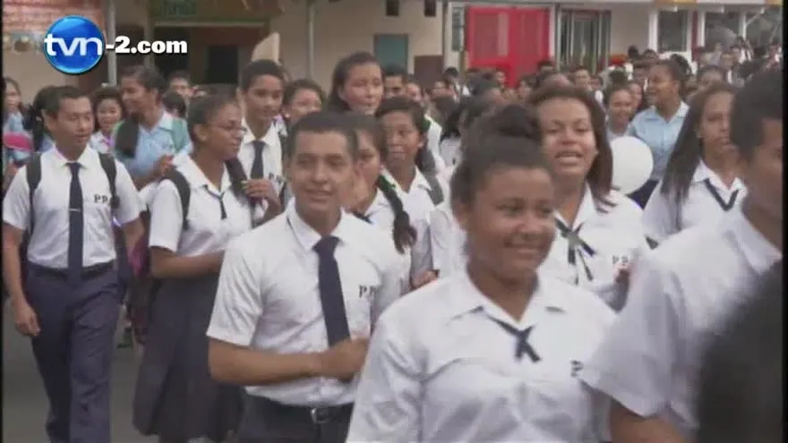 Estudiantes de la Pedro Pablo Sánchez marchan exigiendo seguridad