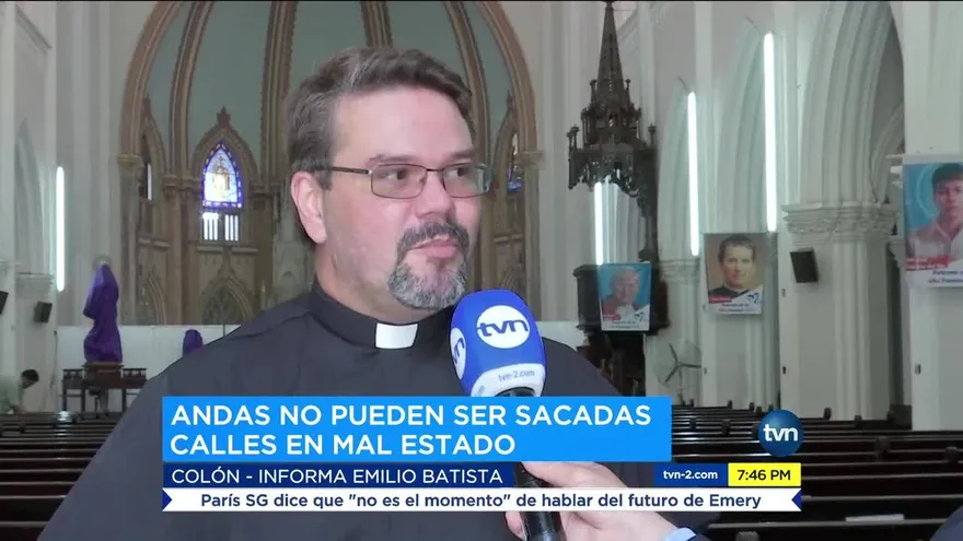 Iglesias del centro de Colón se preparan para la Semana Santa