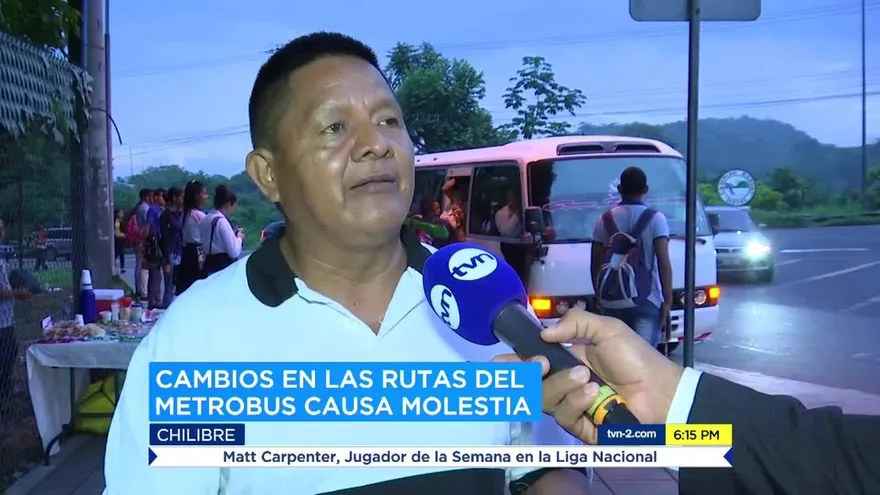 Metrobús hace cambios en rutas de Chilibre