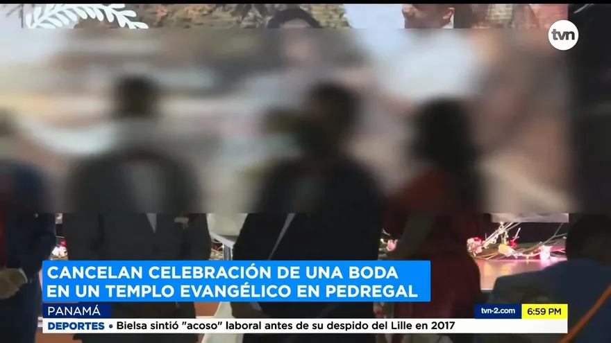 Sorprenden a un grupo de personas en boda en iglesia evangélica