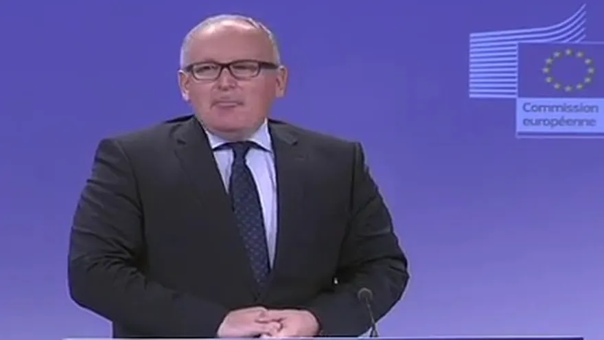 Vicepresidente de la Comisión Europea, Frans Timmermans. Foto de Youtube