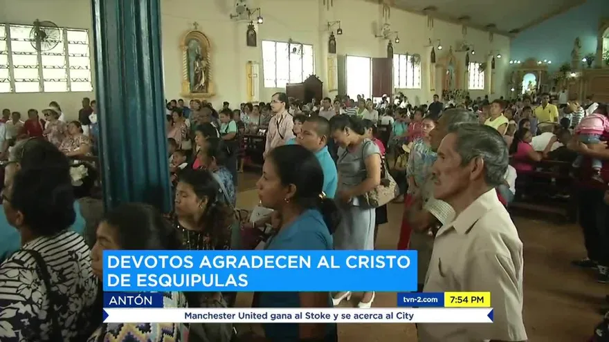 Realizan misa en honor al Cristo de Esquipulas en Antón