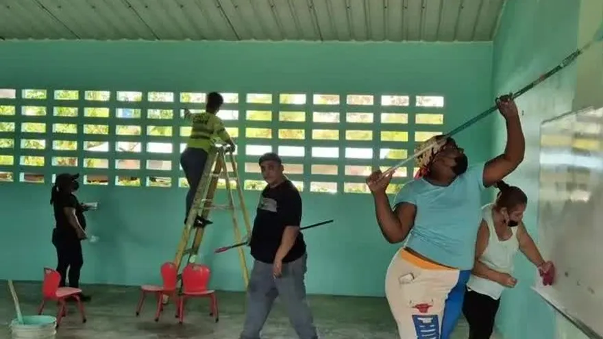 Realizan labores de limpieza y pintura en el Cefacei de Dos Ríos, Colón