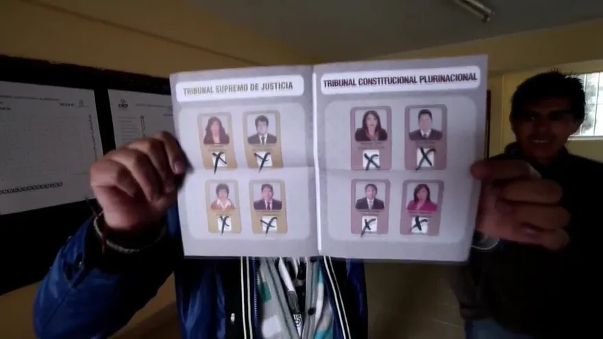 El voto nulo se impone en las elecciones judiciales en Bolivia