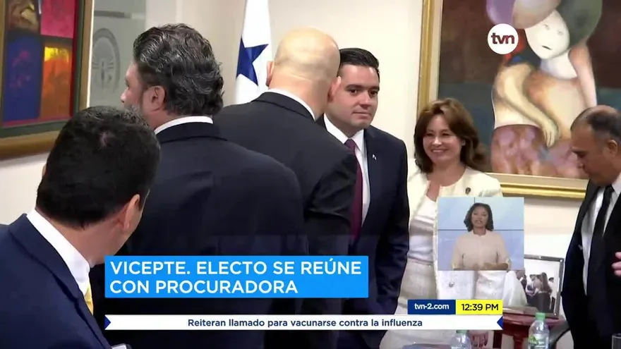 Vicepresidente electo se reúne con procuradora Porcell