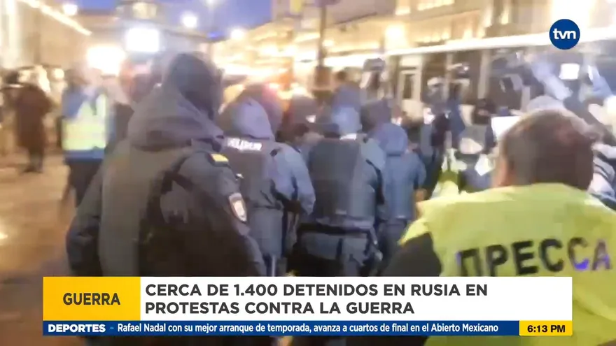 Miles de personas son detenidas en Rusia en manifestaciones