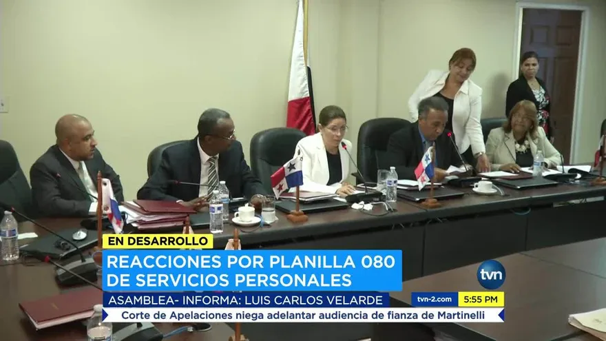 Reacciones en la Asamblea Nacional por la planilla 080