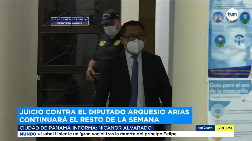 Juicio a Arquesio Arias sigue este lunes