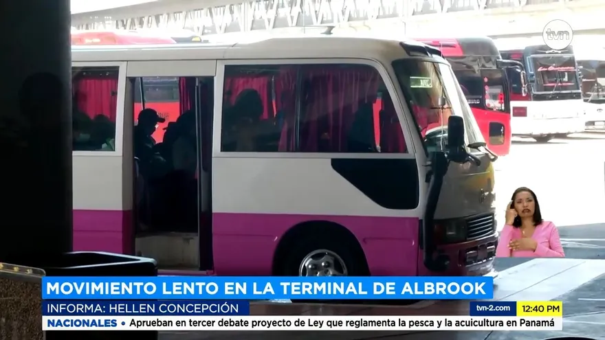 Poco movimiento de pasajeros hacia el interior