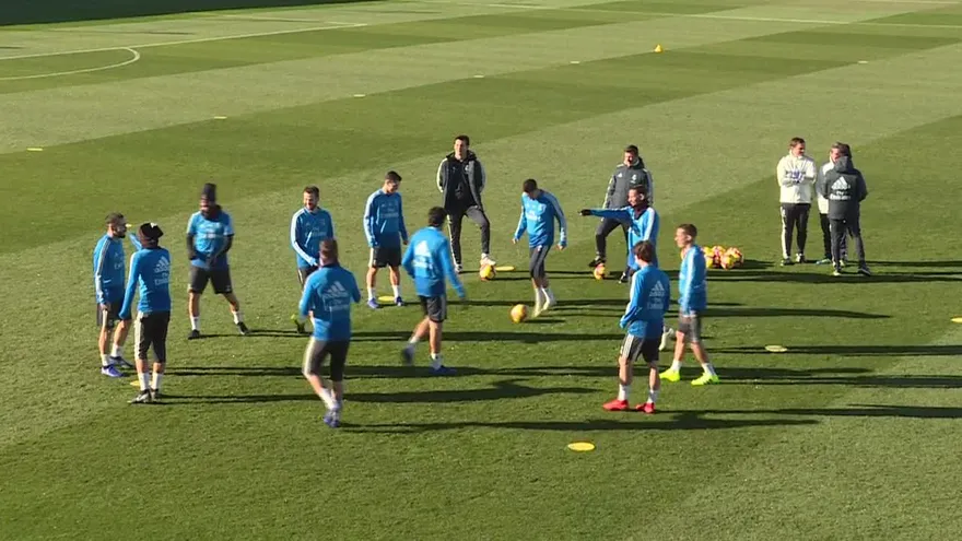 Entrenamiento del Real Madrid previo al enfrentamiento contra el Betis