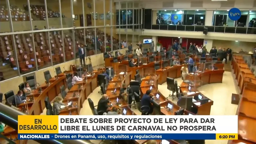 No se discutirá proyecto para pasar al lunes el feriado de martes de carnaval