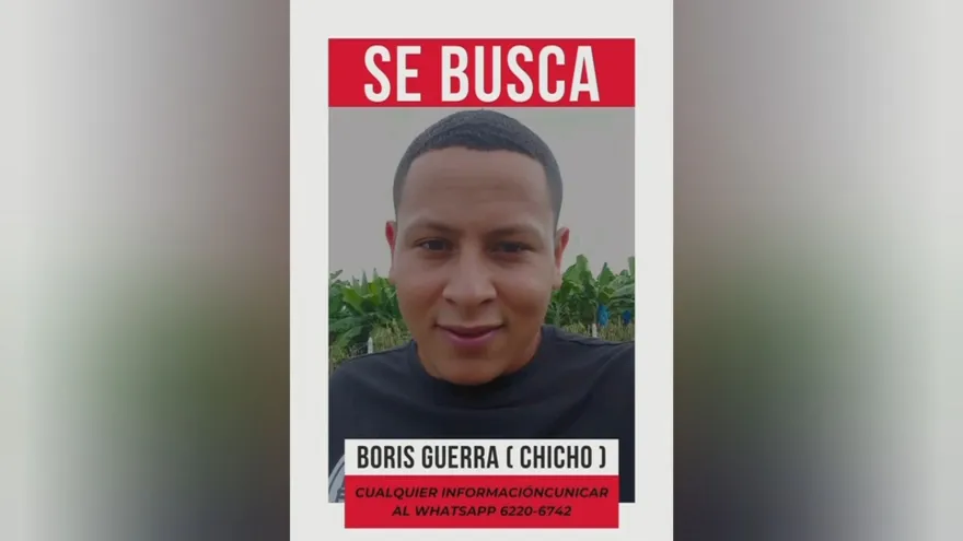 Las autoridades buscan a Boris Guerra, conocido como Chicho