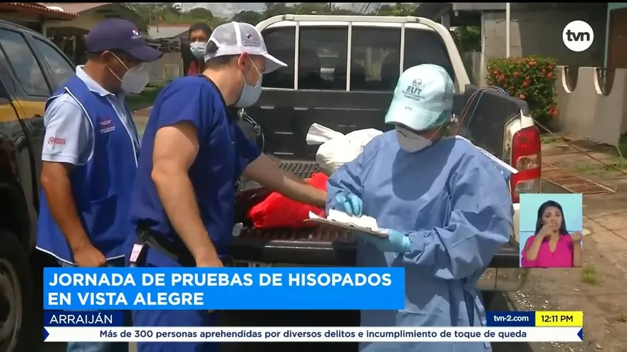 Realizan jornada de hisopados en Arraiján