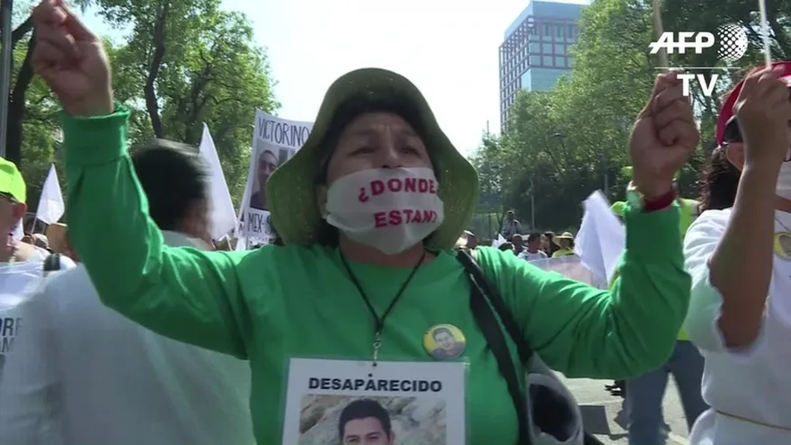 Madres de desaparecidos marchan en México