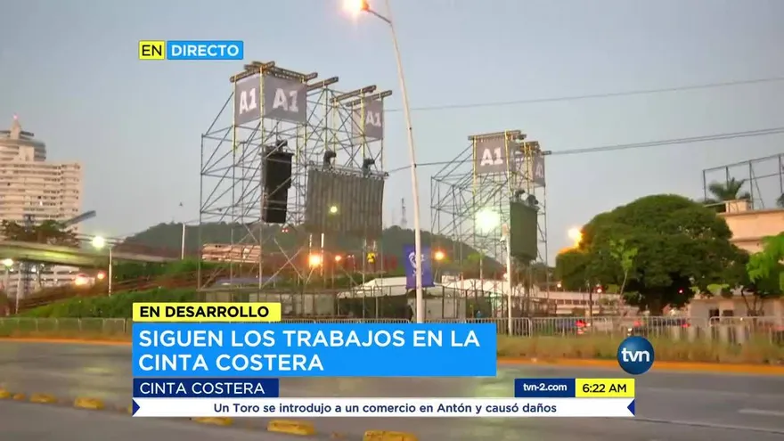 Siguen los trabajos en la Cinta Costera