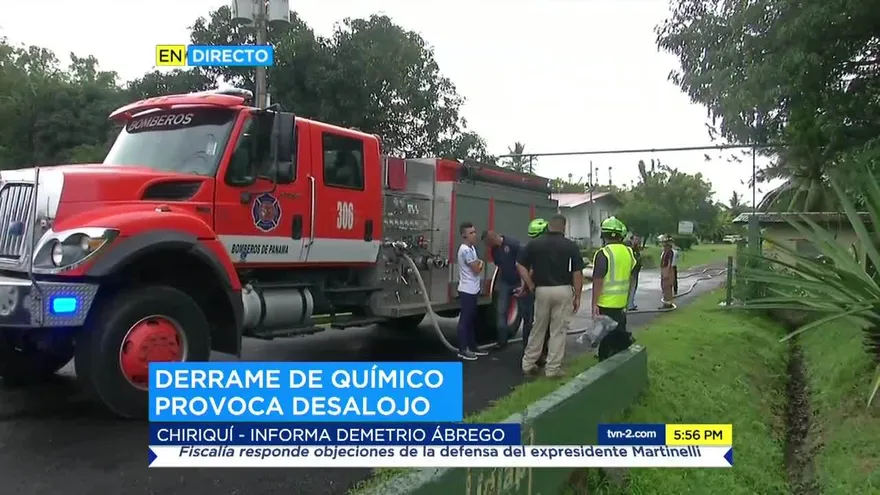 Derrame químico en las instalaciones del Idiap en Chiriquí