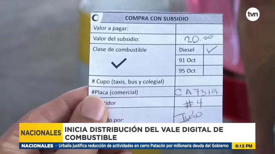 Inicia la distribución del vale digital de combustible