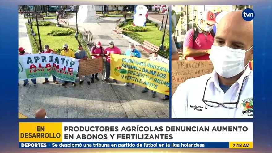 Productores se concentran para movilizarse a Presidencia