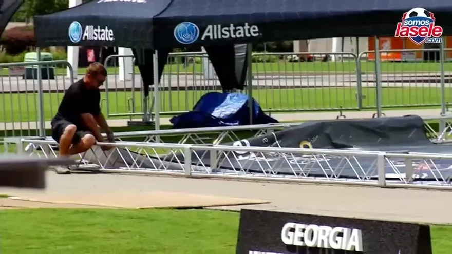 Una gira por la ciudad de Atlanta, antes del partido de la Sele