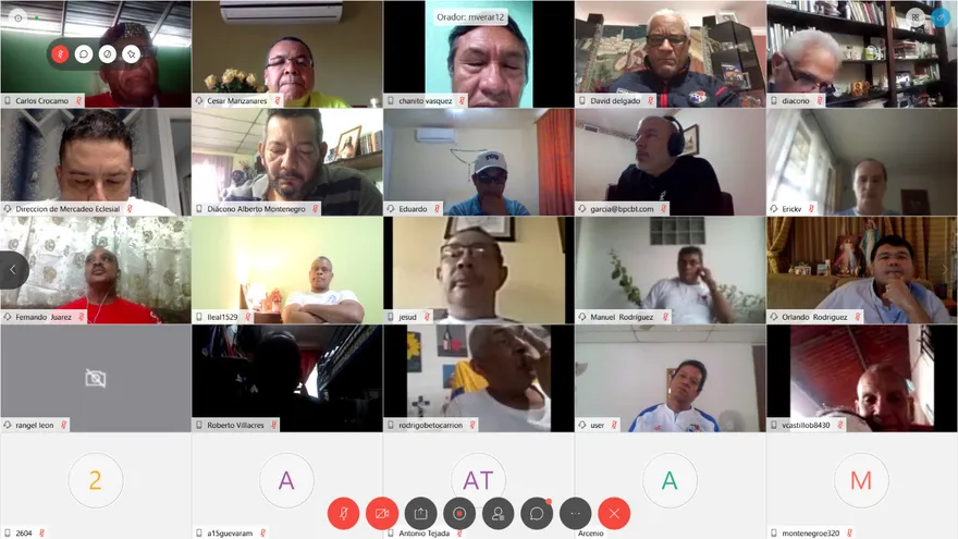 Reunión virtual del clero