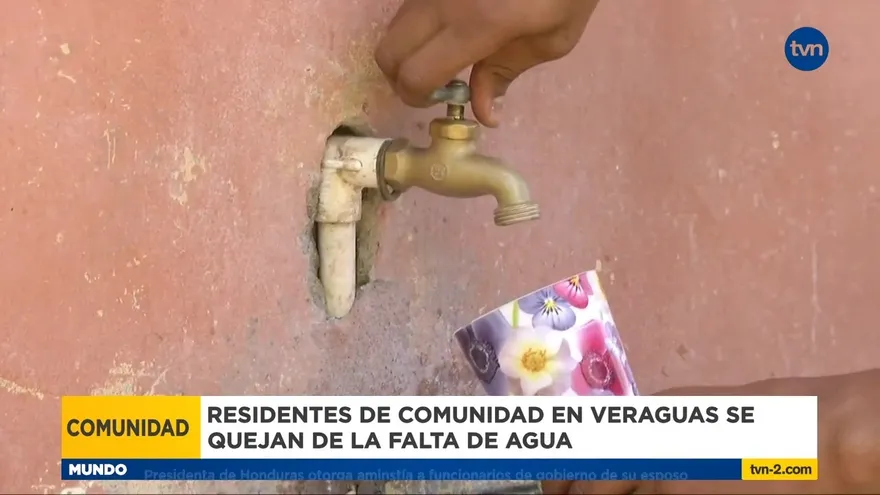 Comunidad en Veraguas se queja por falta de agua