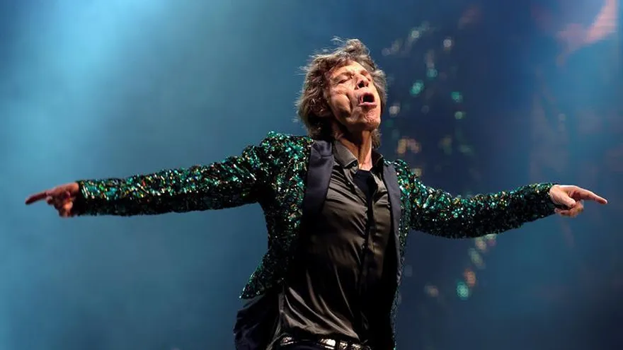 El líder de The Rolling Stones, el británico Mick Jagger, en una actuación.