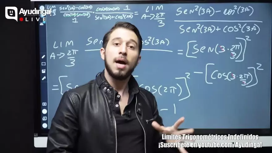 Ayudinga Matemáticas 12° - Límites Trigonométricos Indefinidos - Ejercicios Resueltos (Parte IV) 13 de julio de 2020