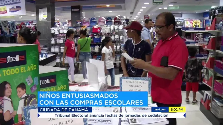 Panameños se preparan para el año escolar 2018