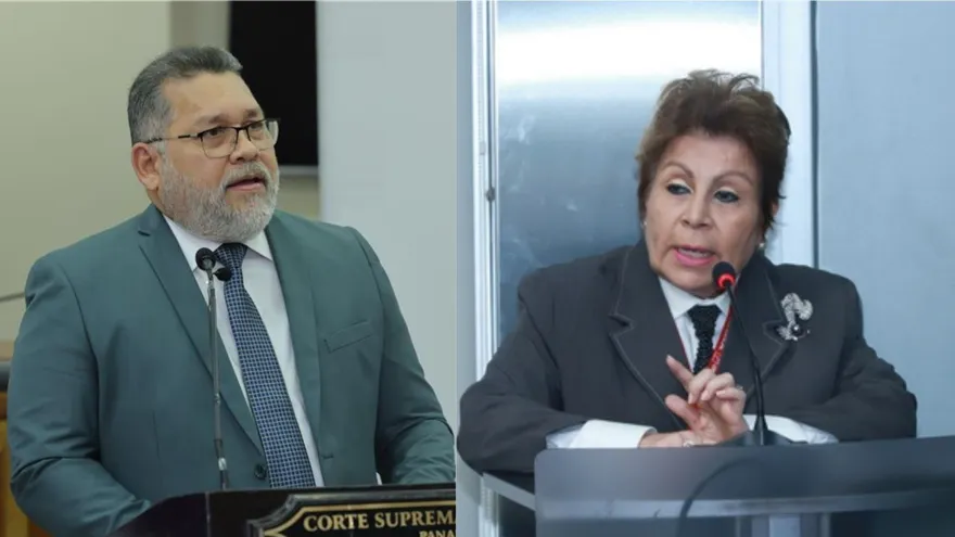 Magistrados designados Carlos Villalobos y Gisela Agurto