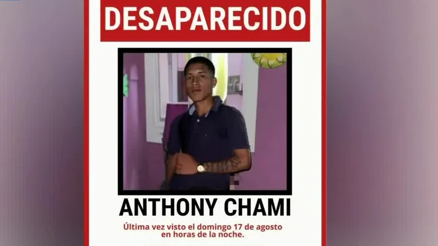 Anthony Chami, desaparecido en La Chorrera desde el domingo