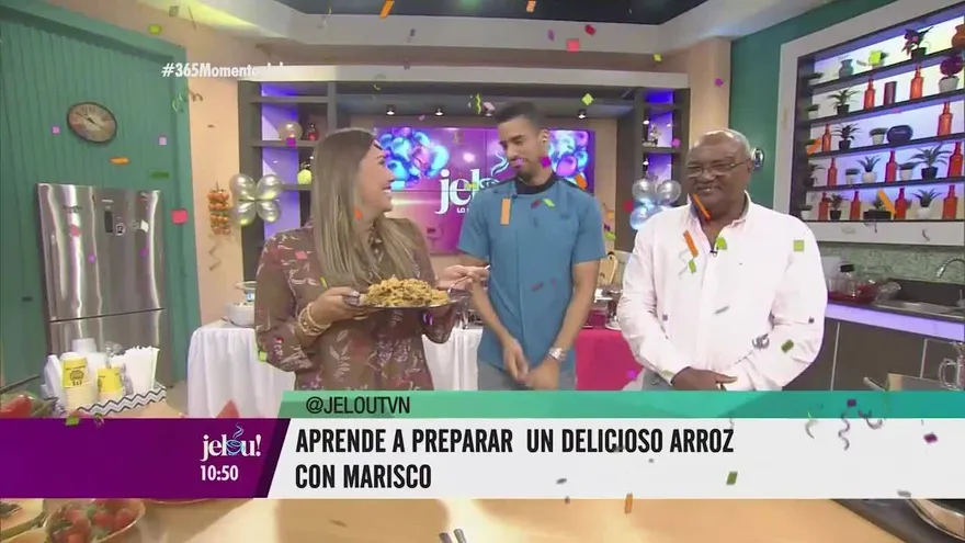 El papá de Miroslava nos preparó arroz con marisco al mejor estilo afroantillano