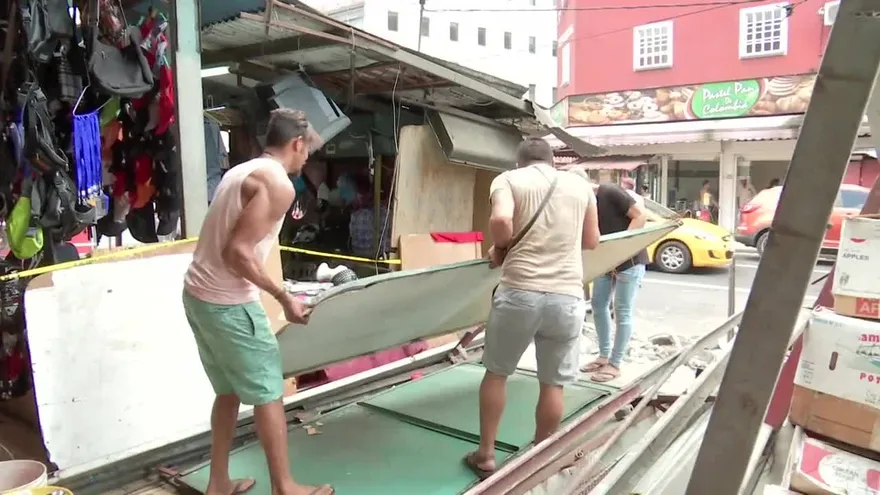 Se retoma demolición de puestos de buhonería en Calidonia