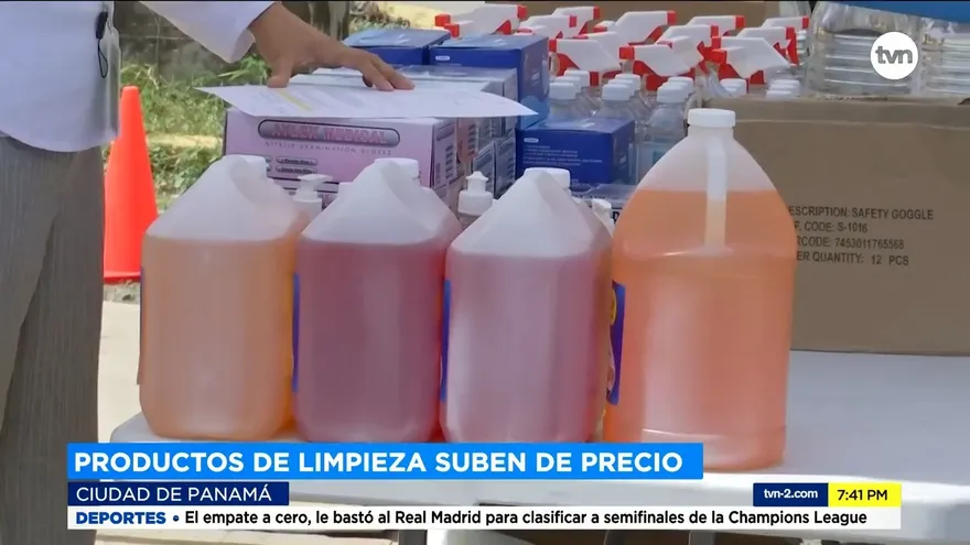 Costo de productos de limpieza y covid-19