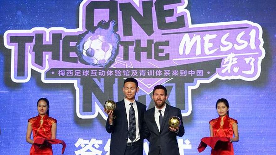 Leo Messi está de visita en China
