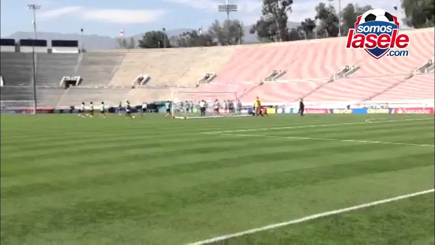 En directo el reconocimiento de cancha de Panamá desde el Rose Bowl