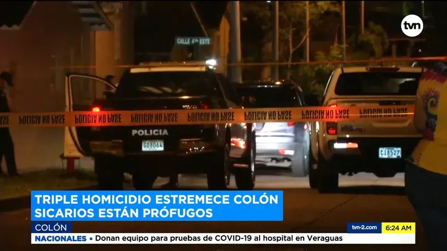 Investigan triple homicidio en Colón