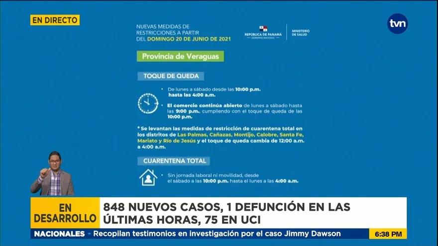Anuncian nuevas medidas de restricciones para Veraguas y Coclé