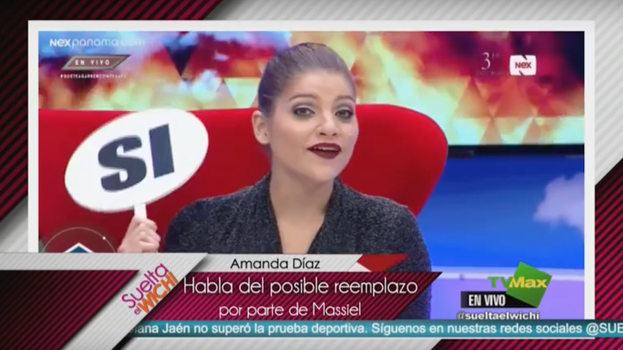 Massiel Mas reemplazara a Amanda Díaz en Chollywood el purgatorio