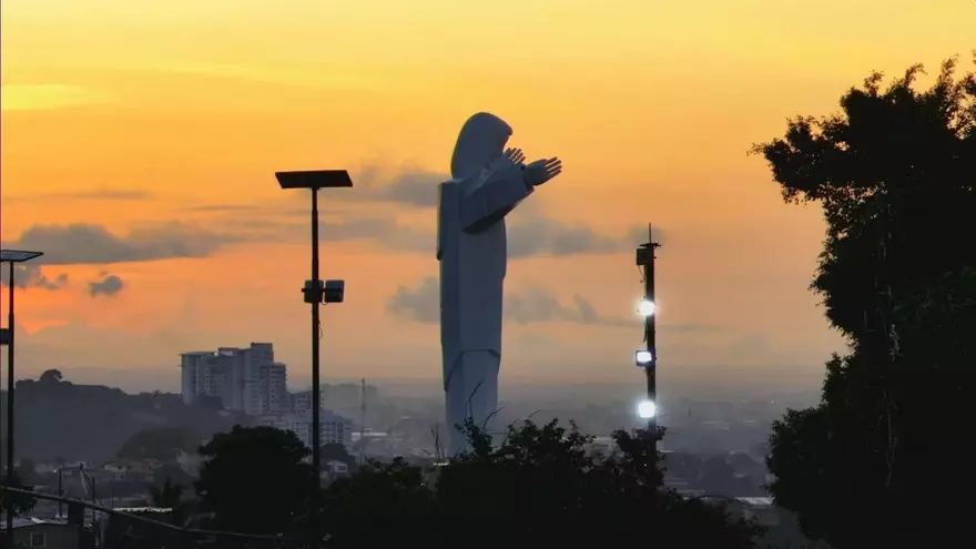 Cristo Redentor en el distrito de San Miguelito.