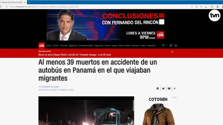 Prensa internacional reaccionó a accidente en Chiriquí
